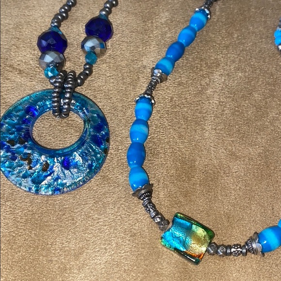 ๐ BEAUTIFUL BLUES NECKLACES & BRACELET ๐ - Picture 6 of 6